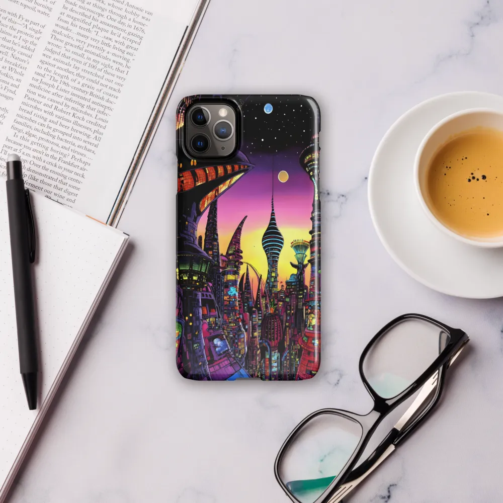 Futuristic Cityscape at Dusk | Phone Case |  11 Pro Max | Snap Case | Glossy