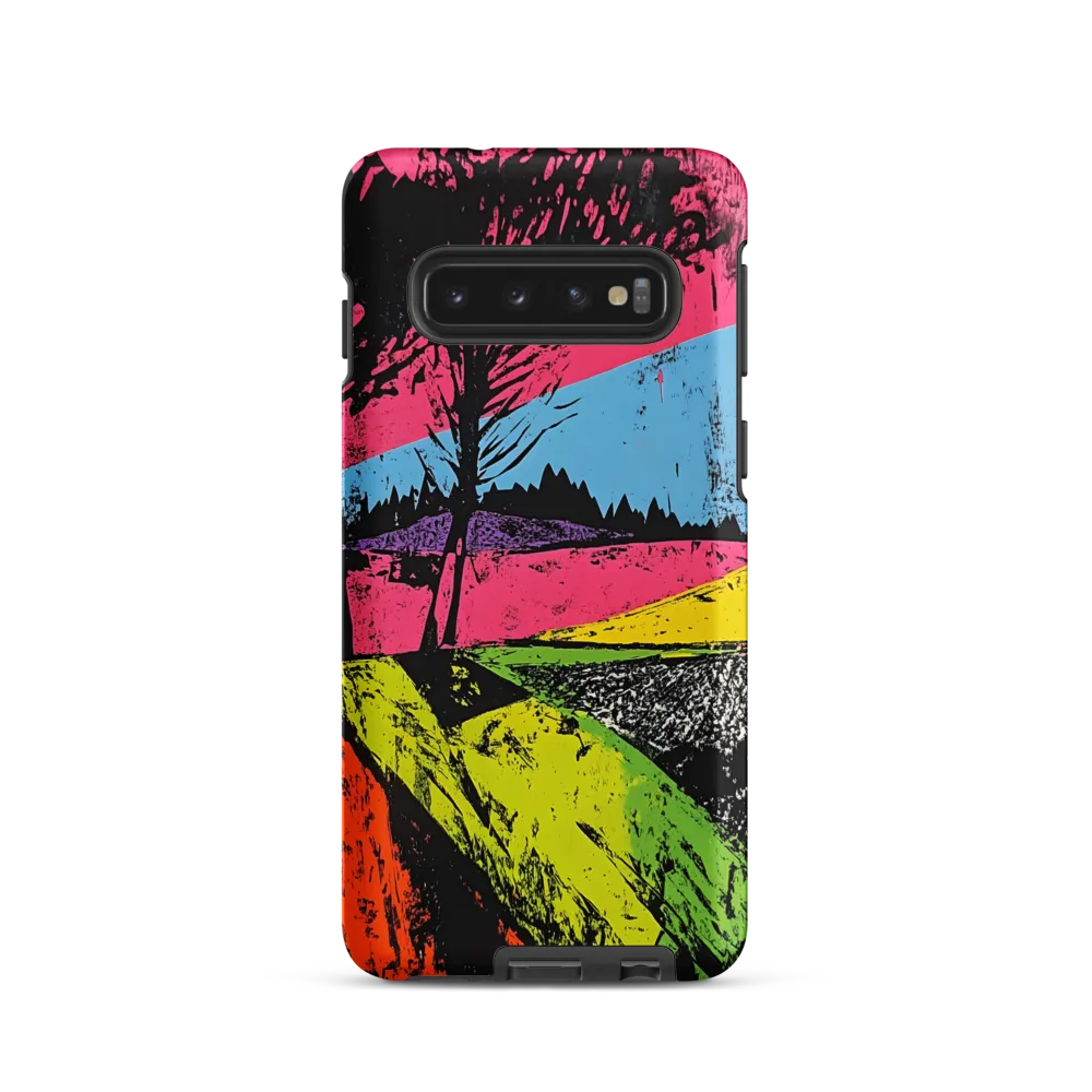 Vibrant Landscapes: An Abstract Interpretation | Phone Case |  S10 | Tough Case | Matte