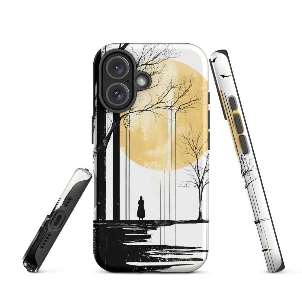 Solitude Under the Yellow Sun | Phone Case