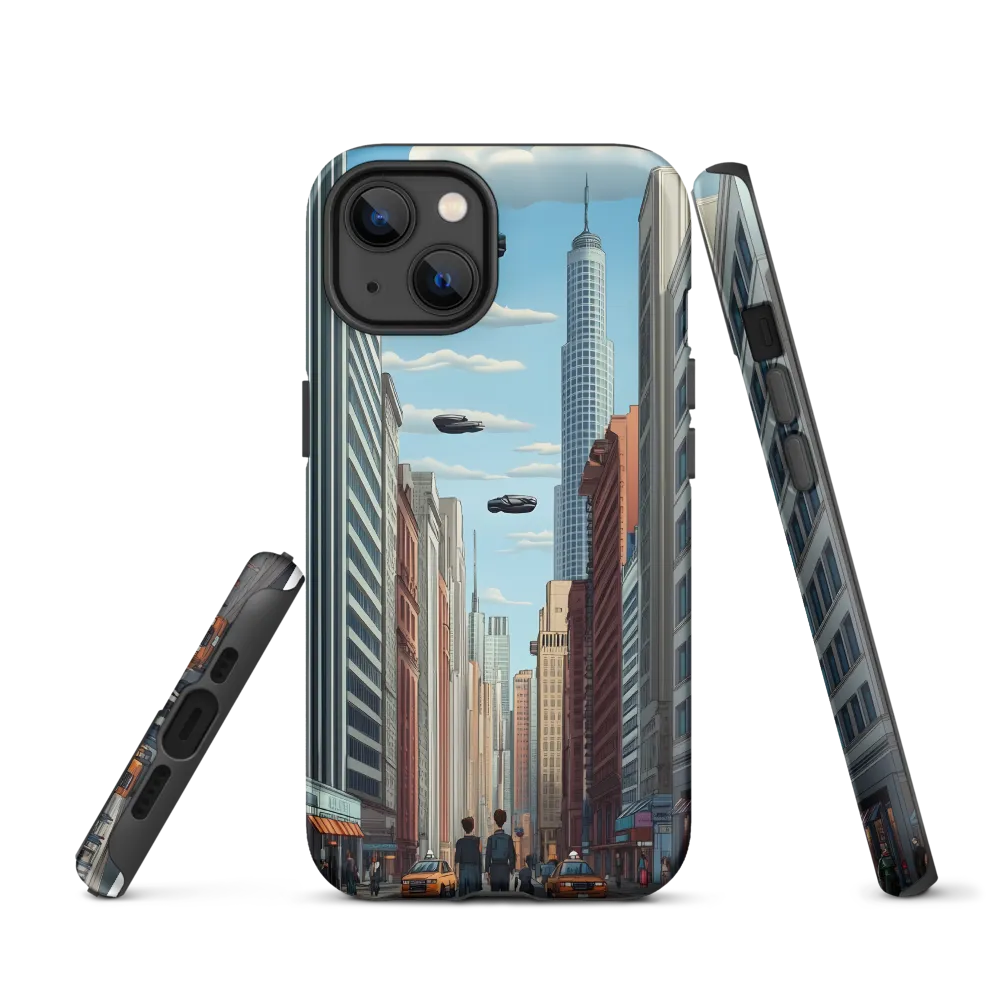 Futuristic Stroll through the Urban Skyline