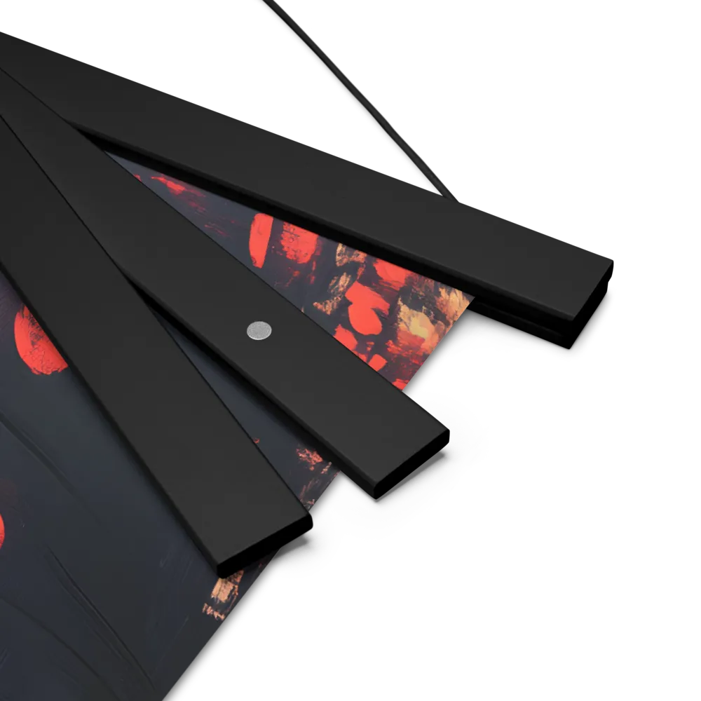 Whispers of Melancholy | Poster With Black Wood Hanger | 14″×14″