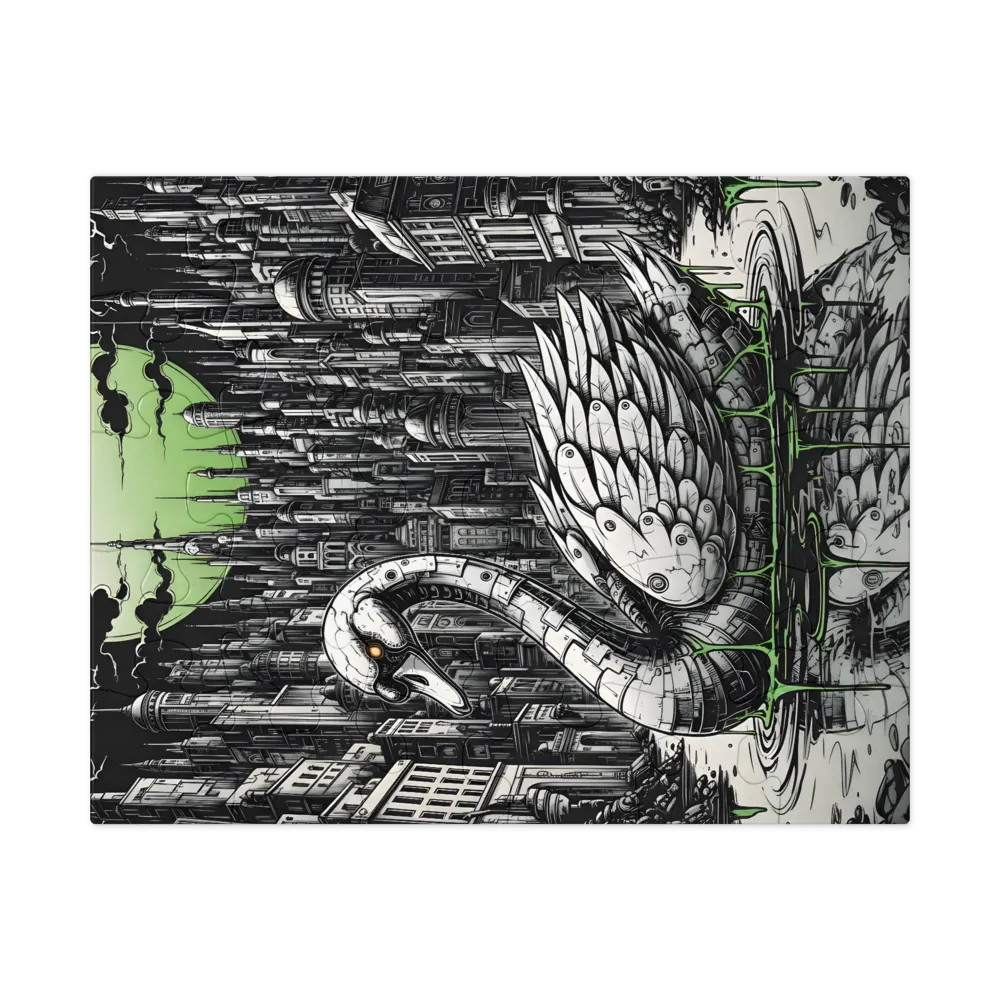 Mechanical Swan 
 Jigsaw Puzzle in Tin Box