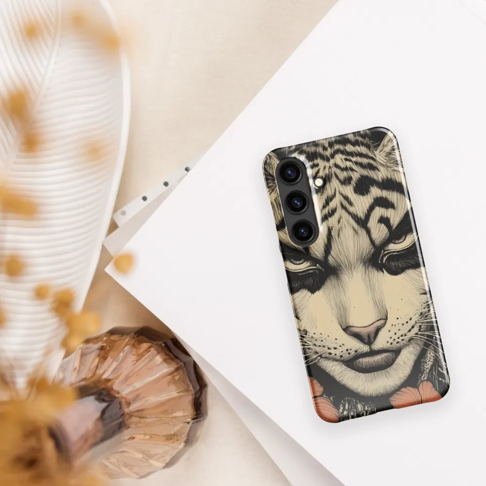 Feline Majesty: The Human-Leopard Connection | Phone Case |  S24 | Snap Case | Glossy