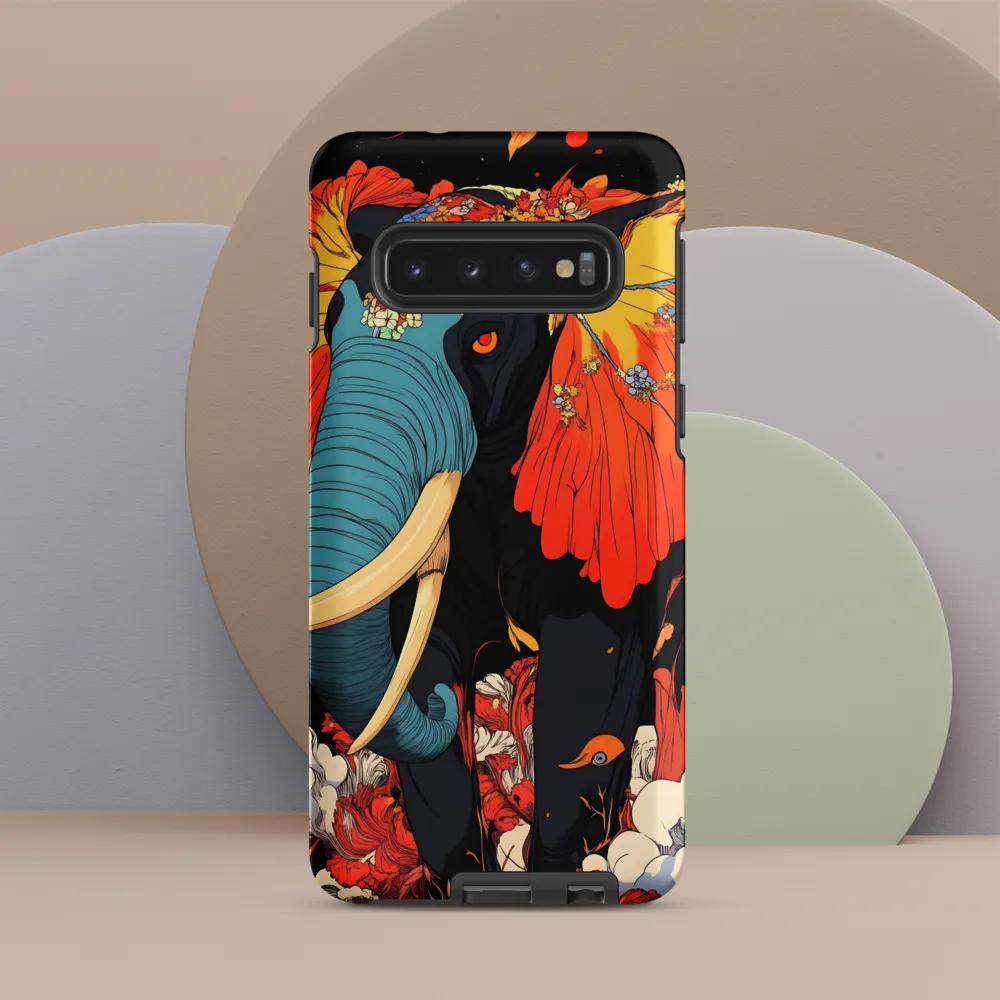 Majesty of the Floral Elephant | Phone Case |  S10 | Tough Case | Matte