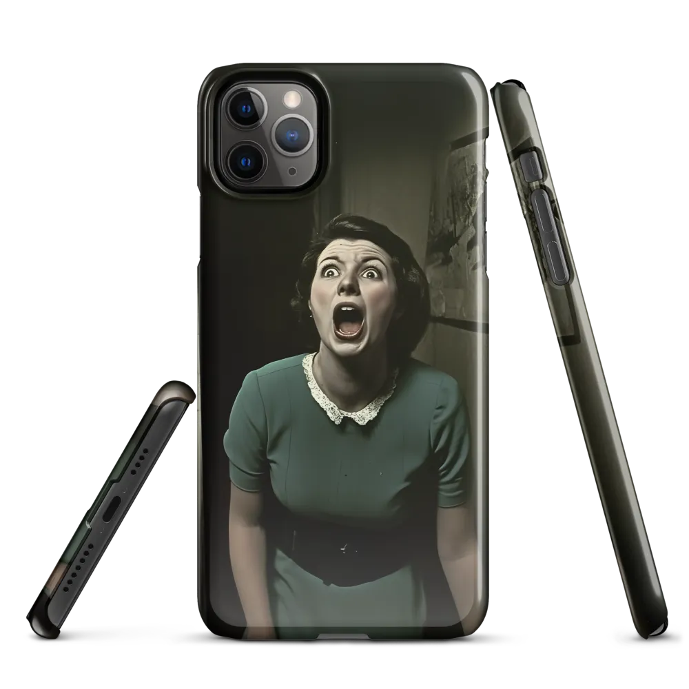 Echoes of Fear: A Vintage Portrait | Phone Case |  11 Pro Max | Snap Case | Glossy