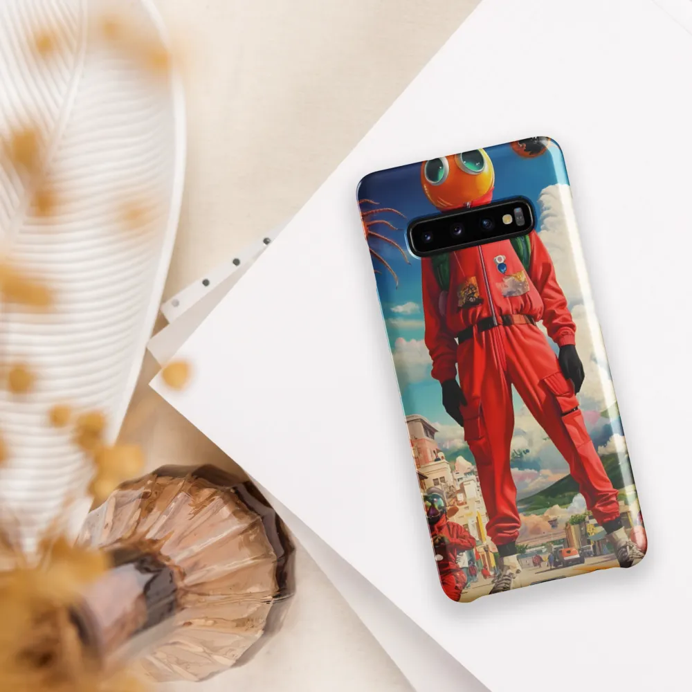 Whimsical Encounter in a Surreal Landscape | Phone Case |  S10 Plus | Snap Case | Glossy