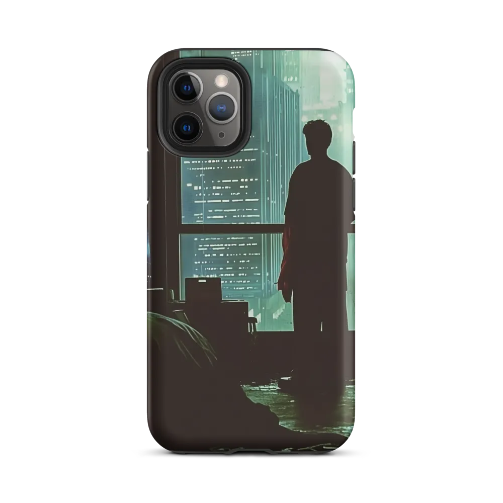 Silent Contemplation in a Futuristic Dystopia