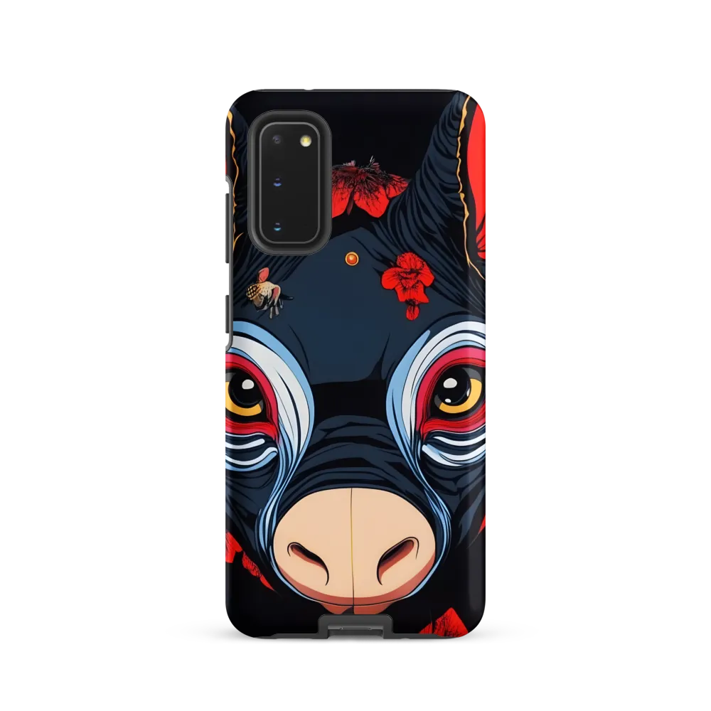 Mystical Bull with Floral Motifs