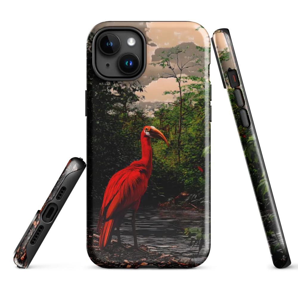 Enigmatic Elegance: The Scarlet Observer