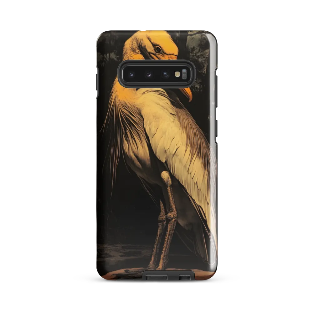 Majestic Egret in Twilight | Phone Case |  S10 Plus | Tough Case | Glossy