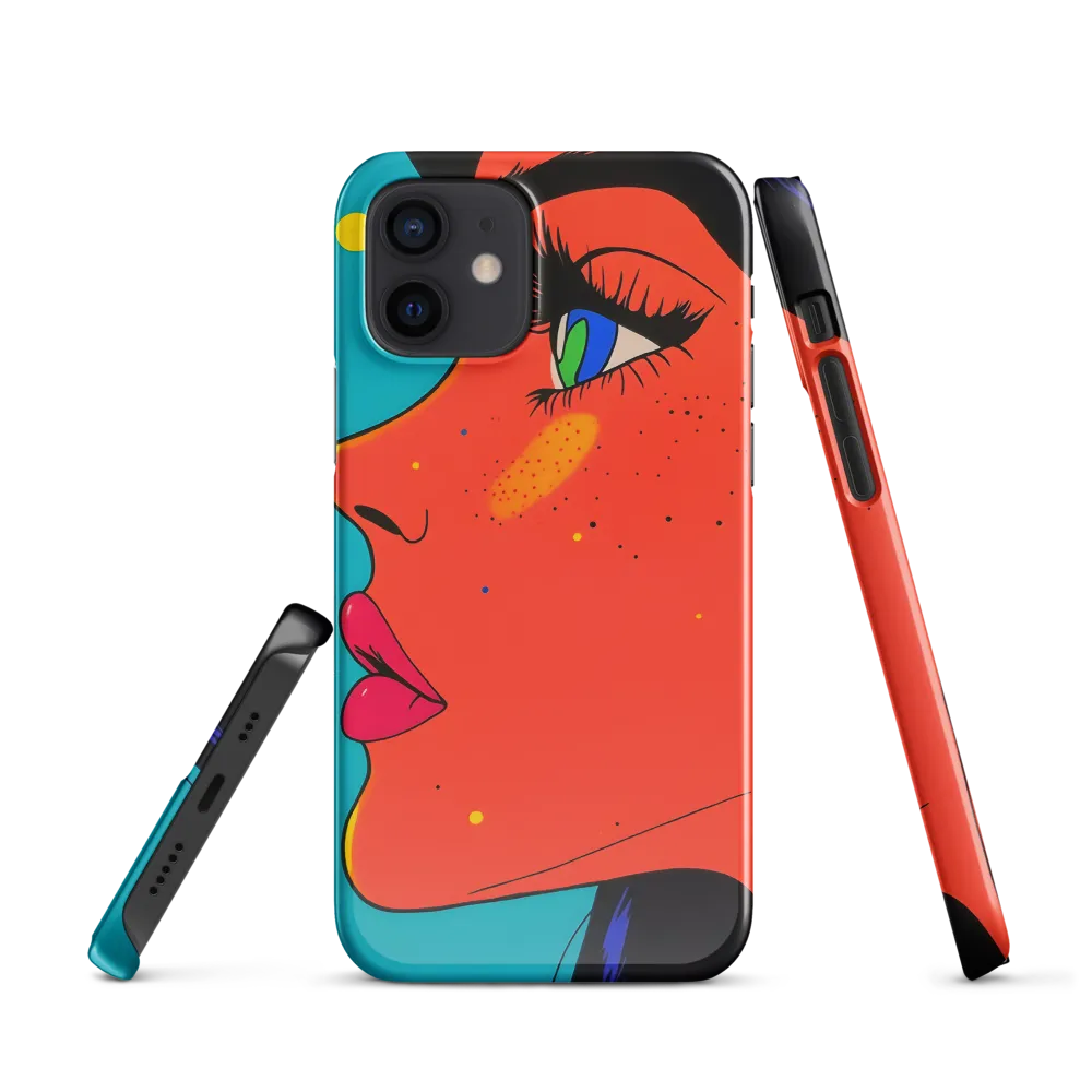 Vibrant Feminine Profile in Pop Art
