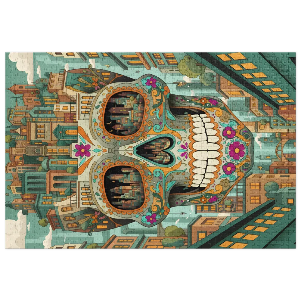 Urban Calavera Dream 
 Jigsaw Puzzle in Tin Box