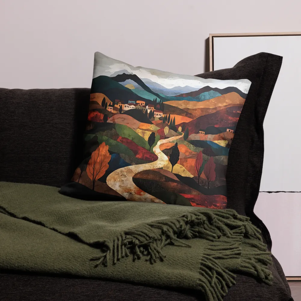 Harmony in Colorful Hills | Pillow & Pillow Case | Multiple Sizes