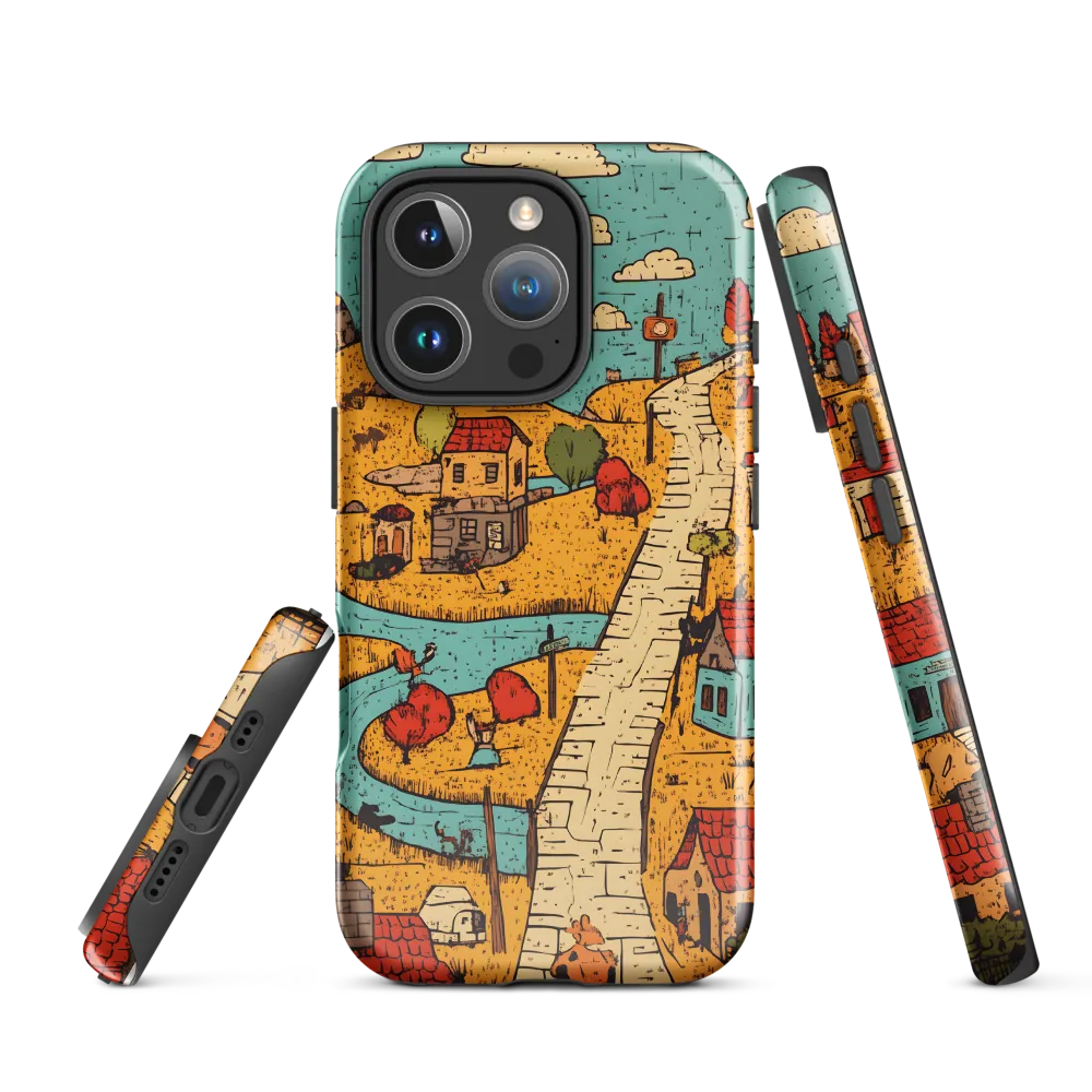 Whimsical Village Landscape