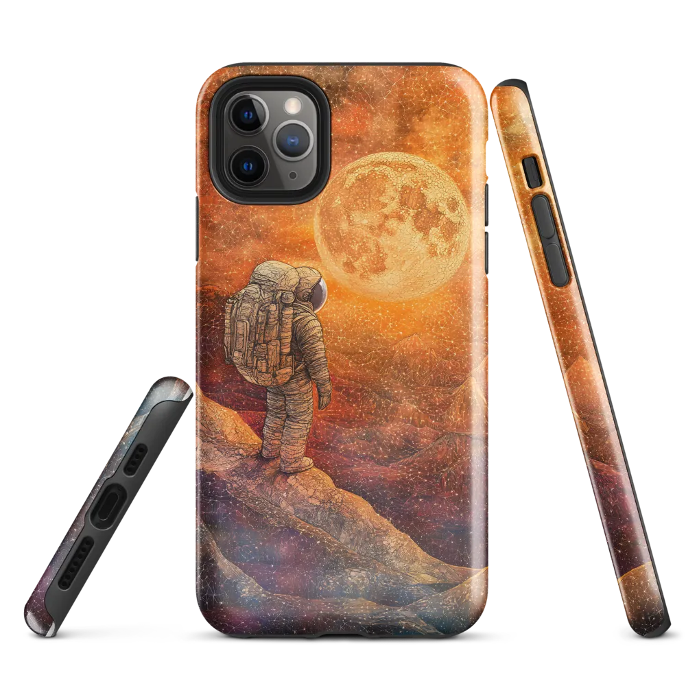 Journey to the Celestial: An Astronaut's Reflection | Phone Case |  11 Pro Max | Tough Case | Glossy