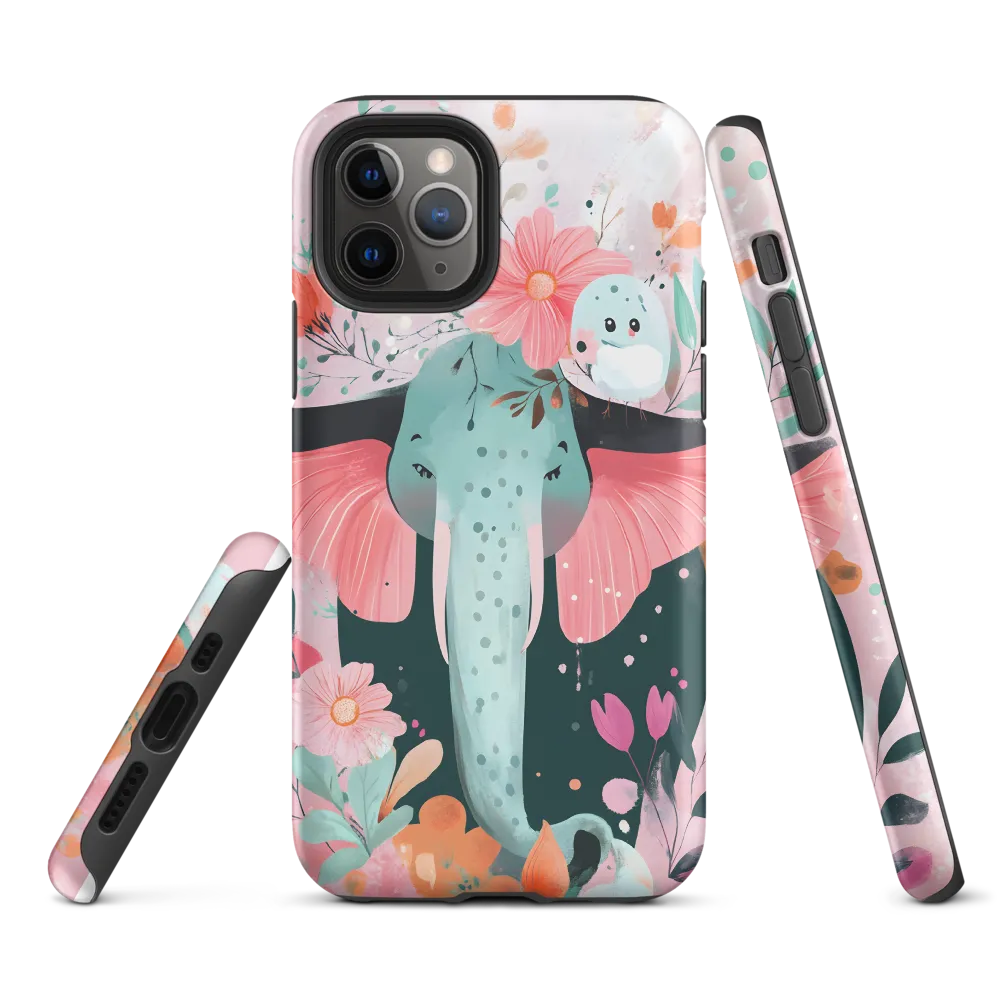 Whimsical Elephant in Bloom