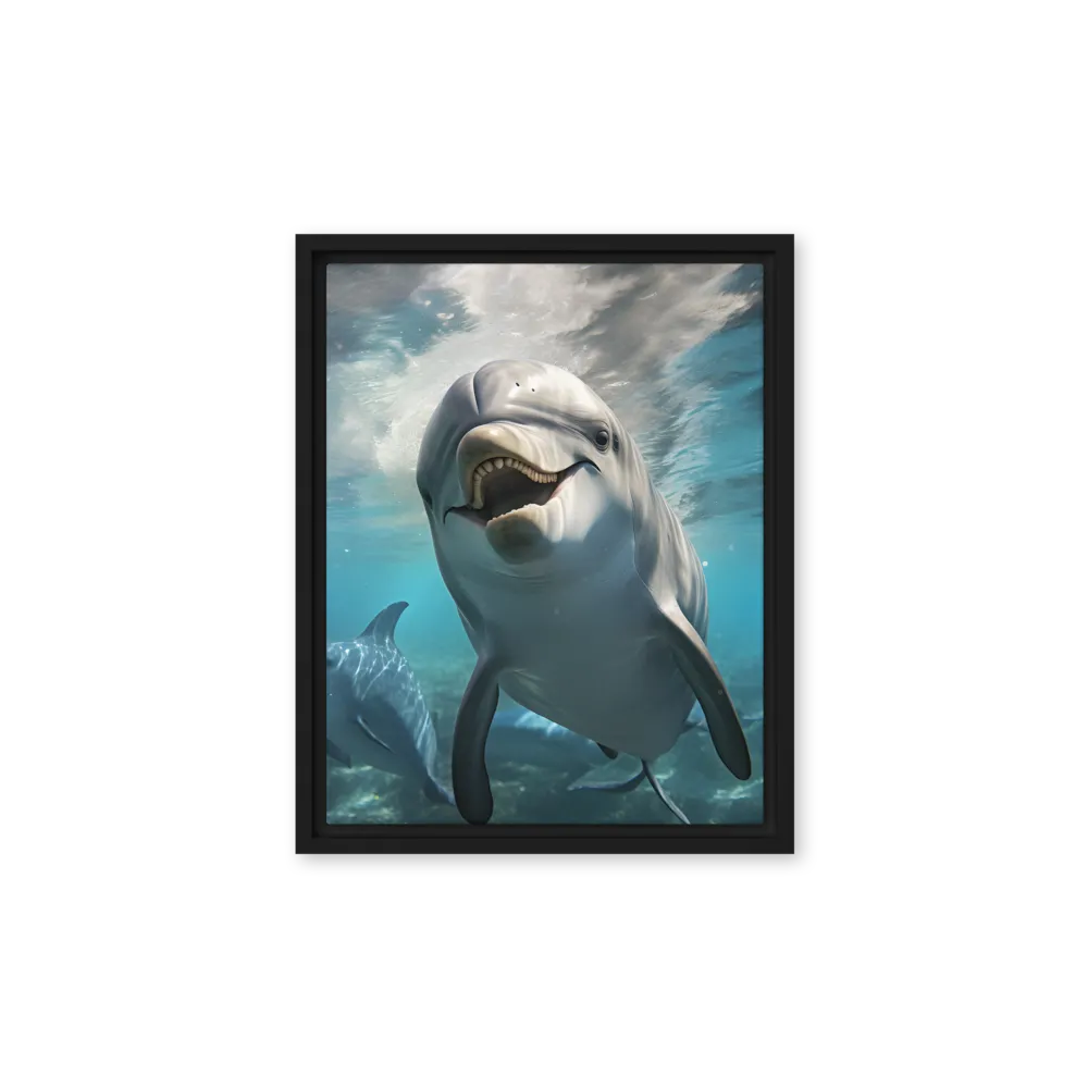 Beneath the Waves: A Dolphin's Dance