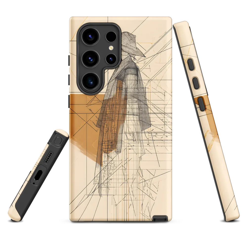 Abstract Profile: A Minimalist Exploration | Phone Case |  S24 Ultra | Tough Case | Matte