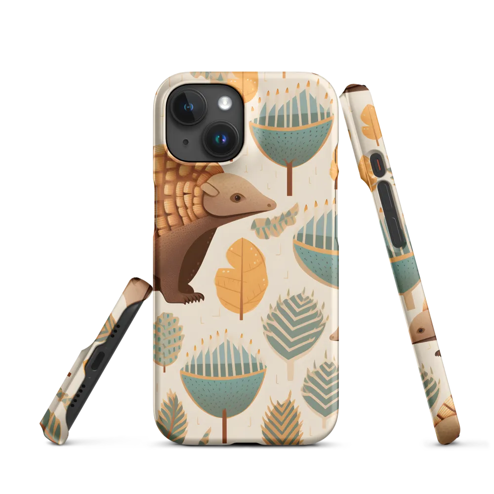 Pangolins in a Whimsical Habitat | Phone Case |  15 | Snap Case | Matte