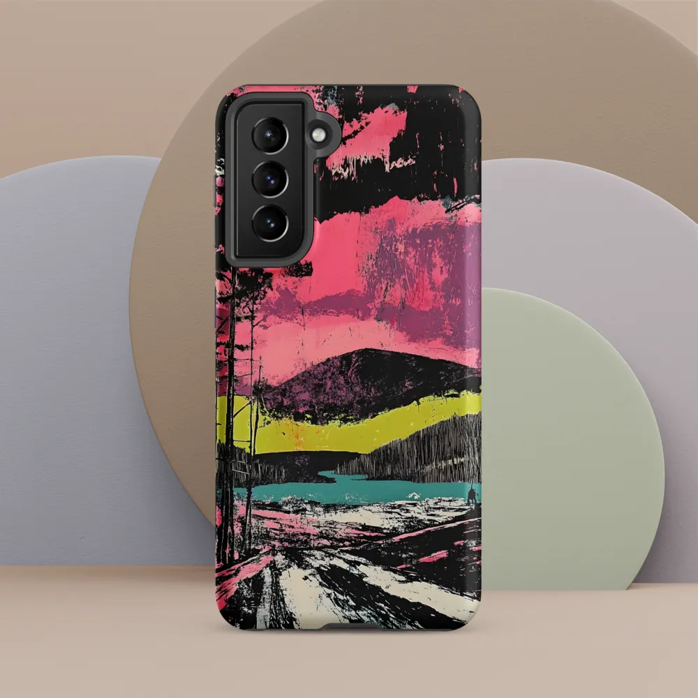 Vibrant Horizons: A Landscape in Contrast
