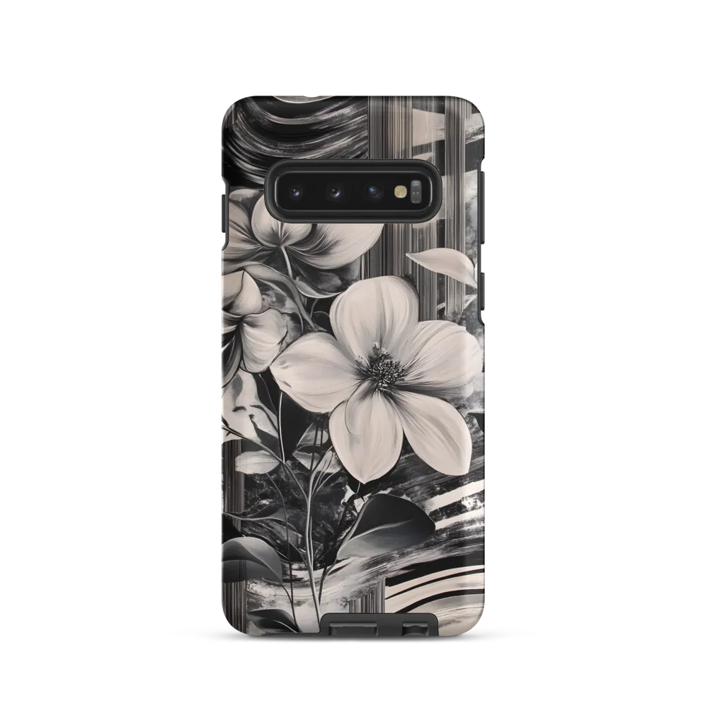 Ethereal Bloom: A Dance of Monochromes