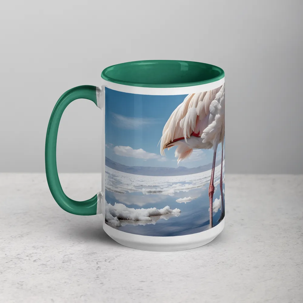 Graceful Solitude of a Flamingo