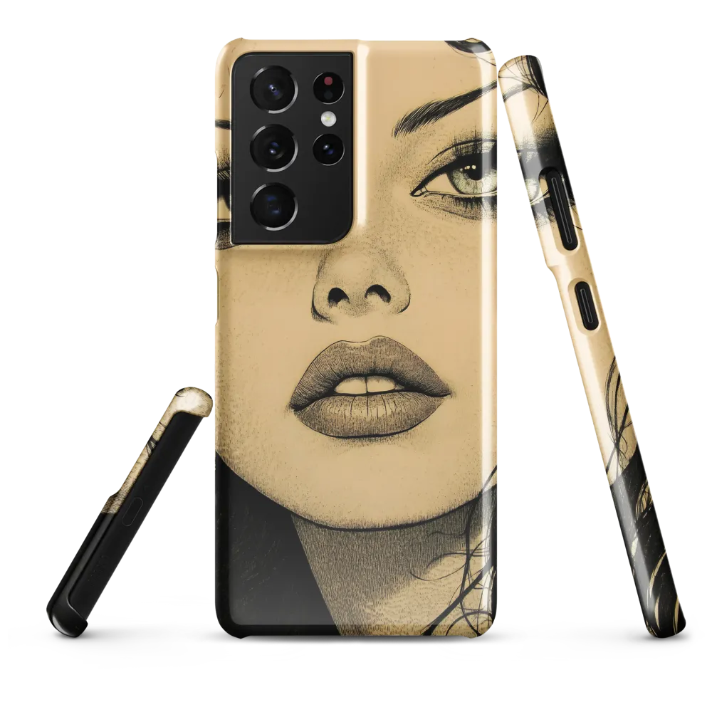 Enigmatic Gaze | Phone Case |  S21 Ultra | Snap Case | Glossy