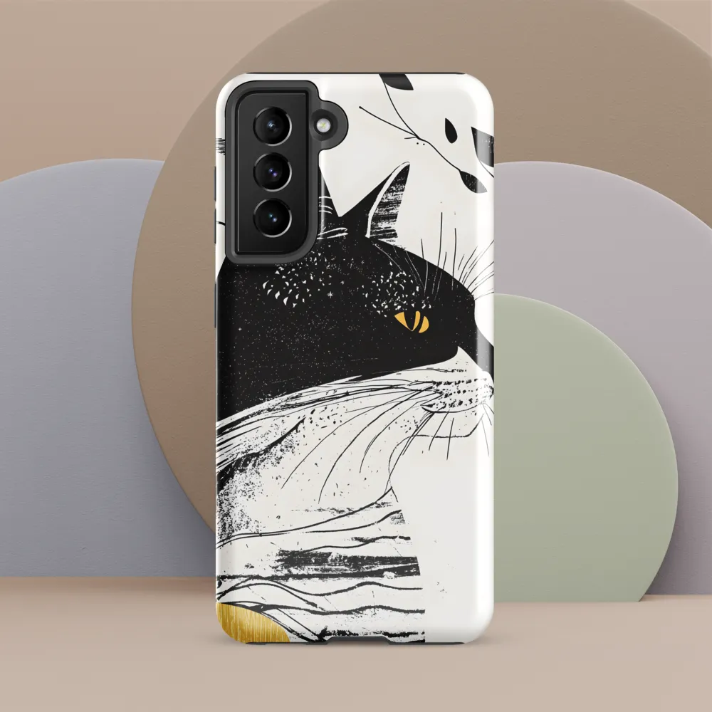 Whiskered Elegance: A Minimalist Cat Profile