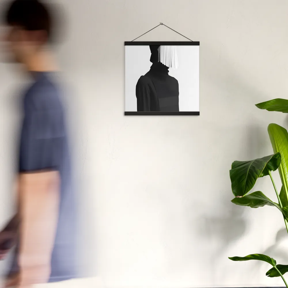 Veil of Mystery | Poster With Black Wood Hanger | 16″×16″