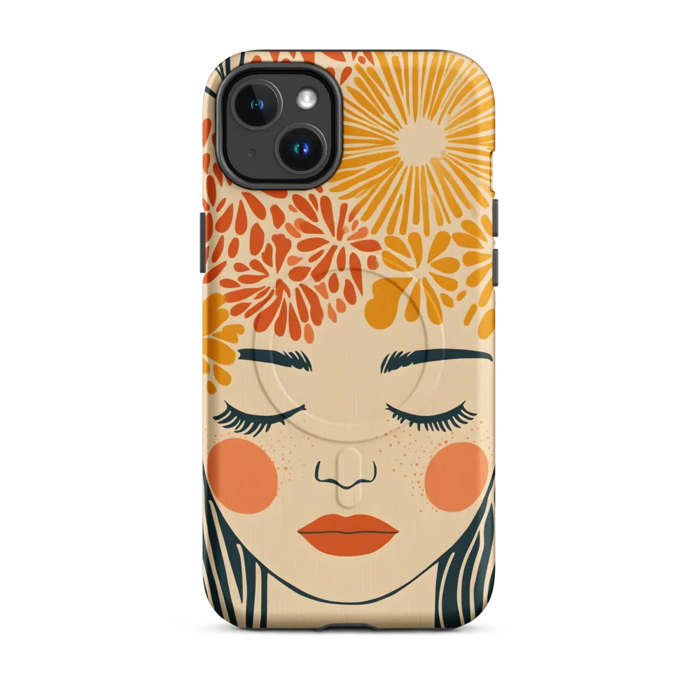 Serenity in Bloom | Phone Case |  14 Plus | MagSafe® Tough Case | Matte