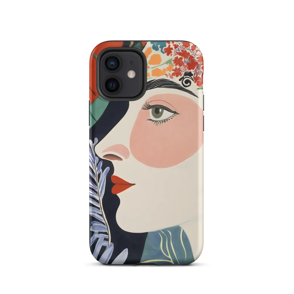 Floral Serenade: A Modern Portrait