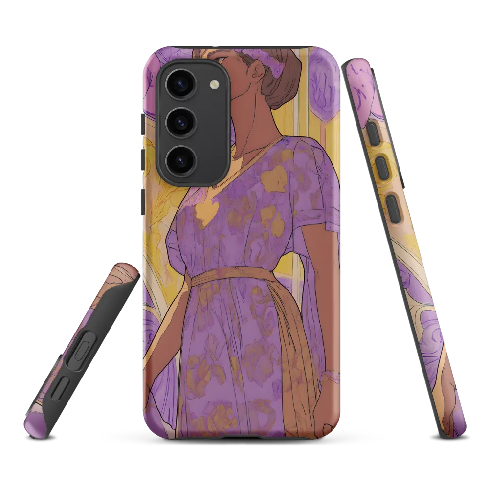 Elegance in Floral Harmony | Phone Case |  S23 Plus | Tough Case | Matte