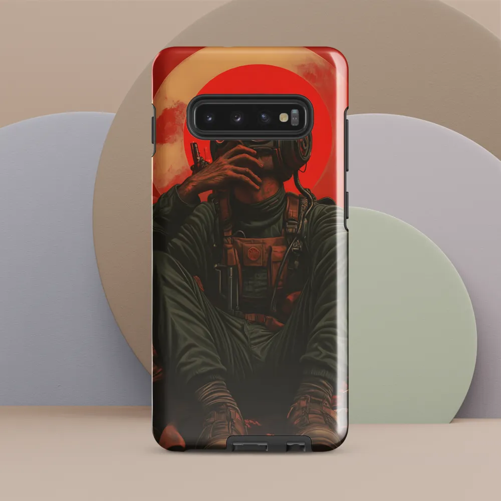 Contemplation of the Cosmic Voyager | Phone Case |  S10 Plus | Tough Case | Glossy