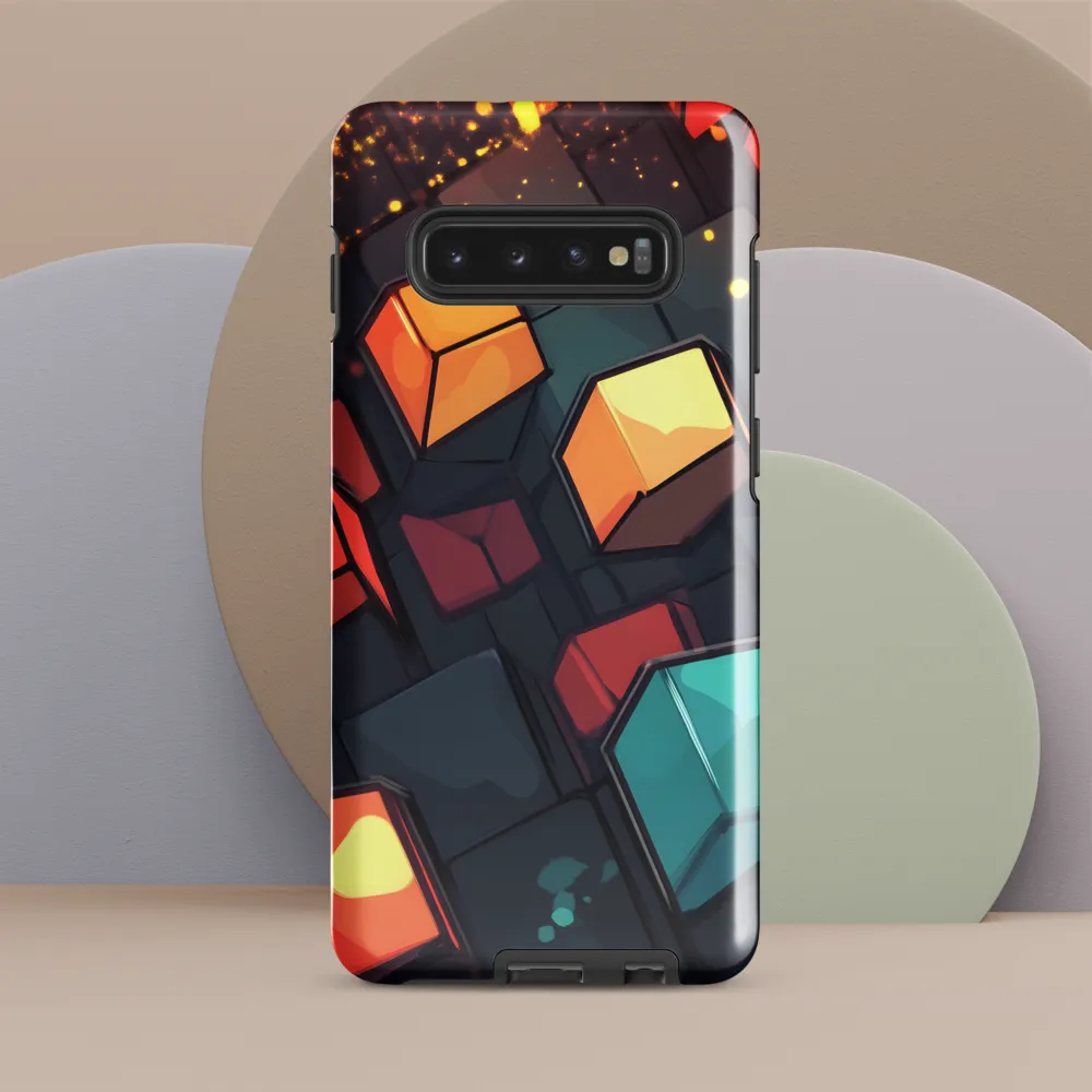 Illuminated Geometry | Phone Case |  S10 Plus | Tough Case | Glossy