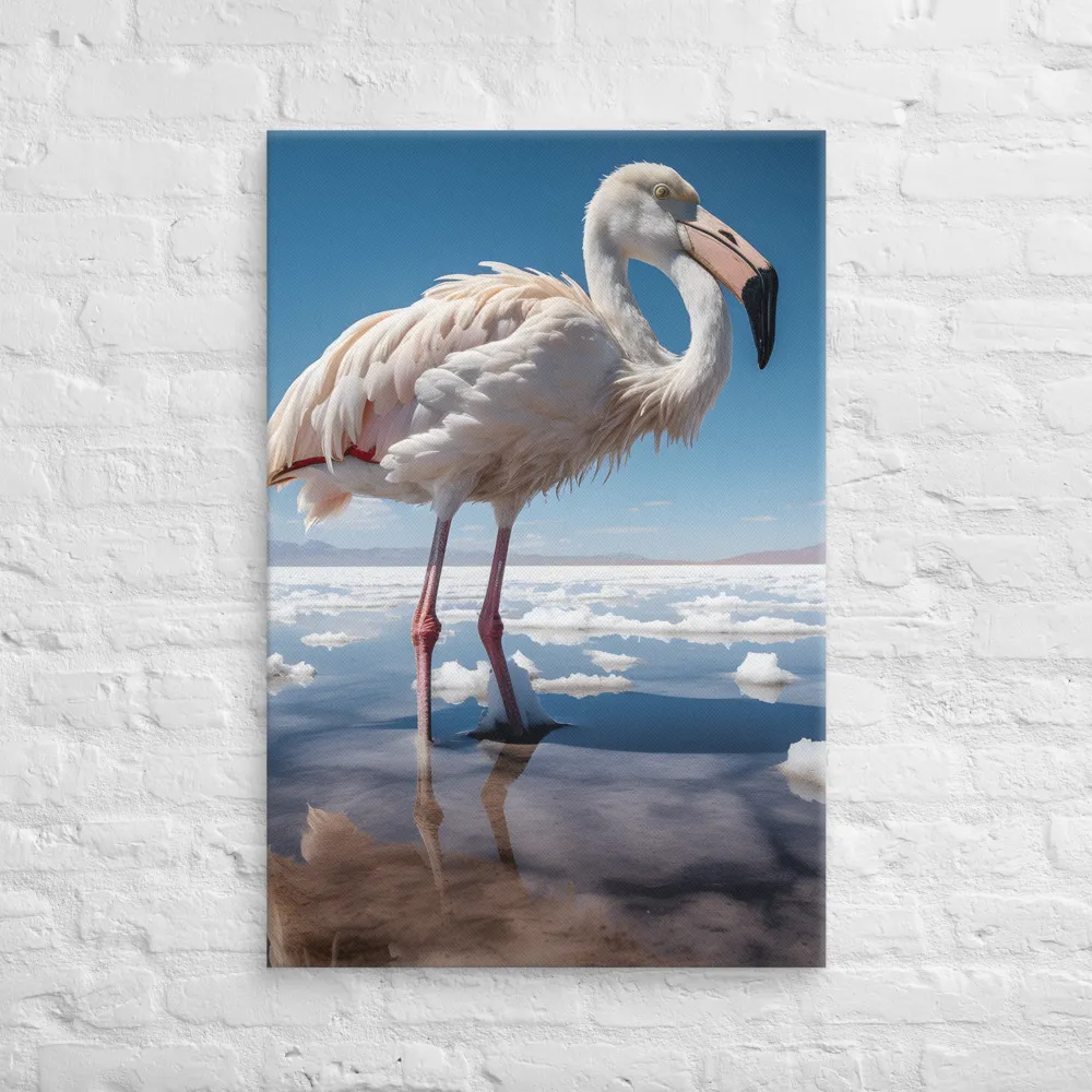 Graceful Solitude of a Flamingo