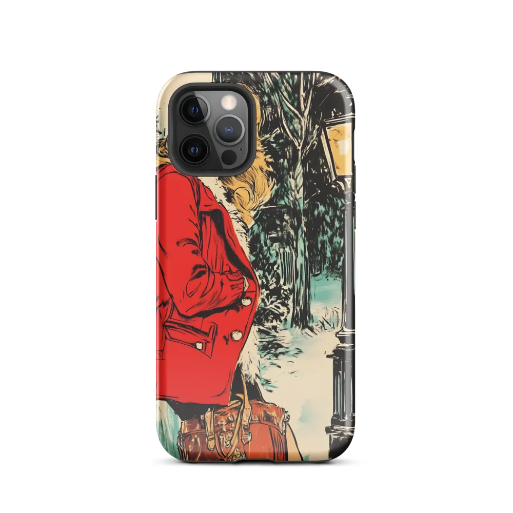 Winter Glamour in Red | Phone Case |  12 Pro | Tough Case | Glossy