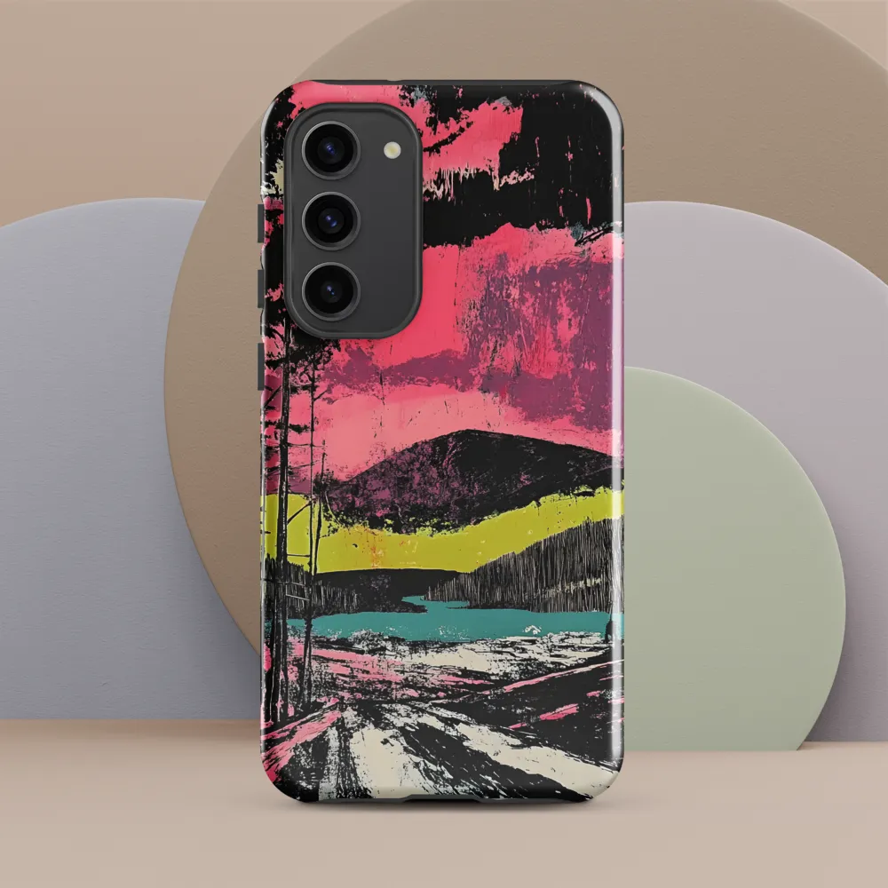 Vibrant Horizons: A Landscape in Contrast
