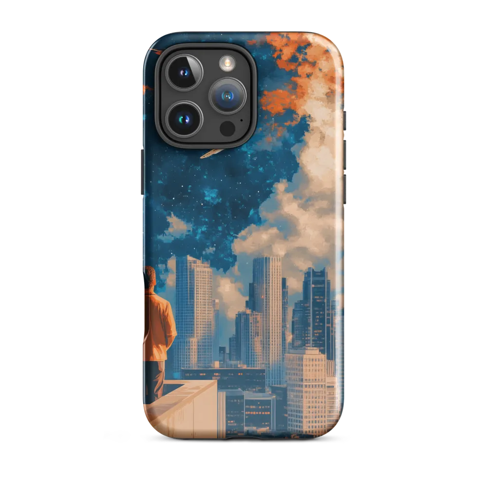Cosmic Curiosity: A Glimpse into the Future | Phone Case |  16 Pro Max | Tough Case | Glossy