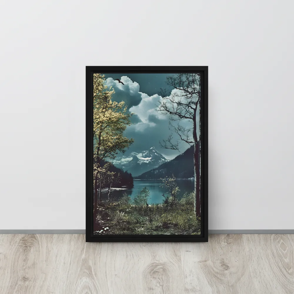 Whispers of Tranquility | Canvas with Black Frame | 12″×18″