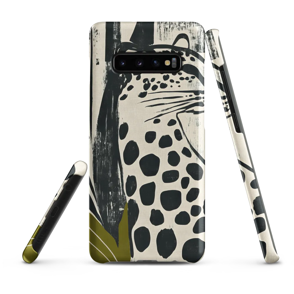 Leopard in Silhouette: A Modern Appeal | Phone Case |  S10 Plus | Snap Case | Matte