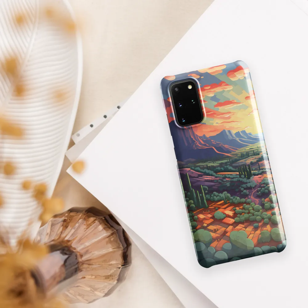 Desert Serenity at Dusk | Phone Case |  S20 Plus | Snap Case | Glossy