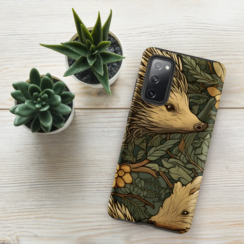 Whimsical Hedgehog Garden | Phone Case |  S20 FE | Tough Case | Matte