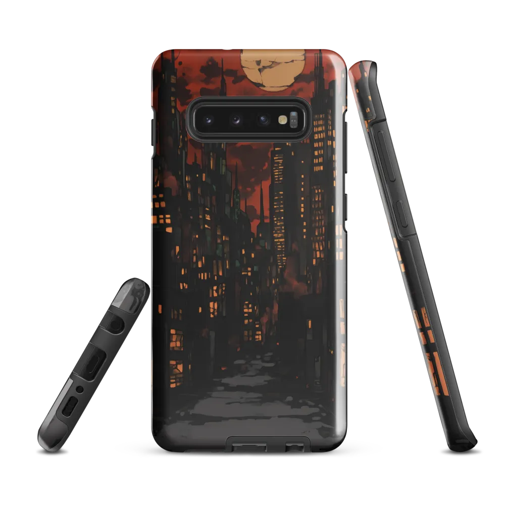 City of Shadows: An Urban Nocturne | Phone Case |  S10 Plus | Tough Case | Glossy