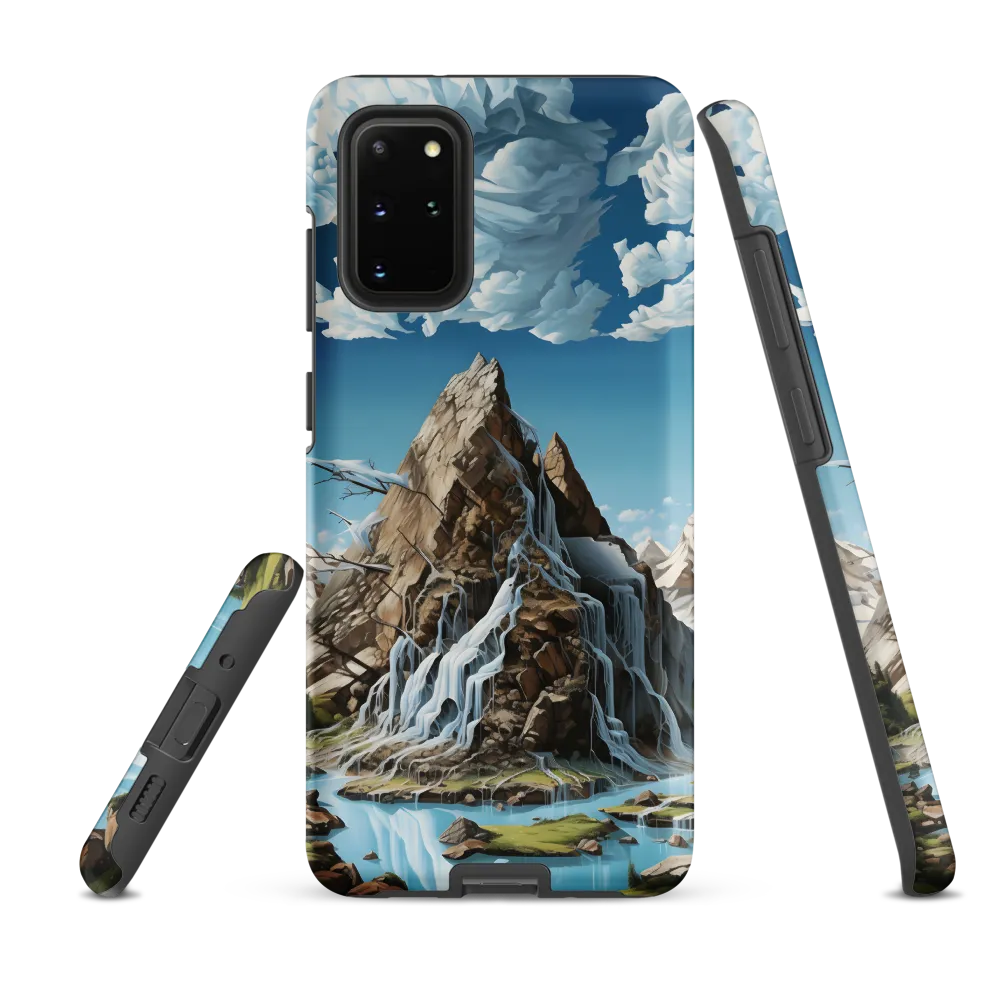 Majestic Cascade: A Mountain Masterpiece