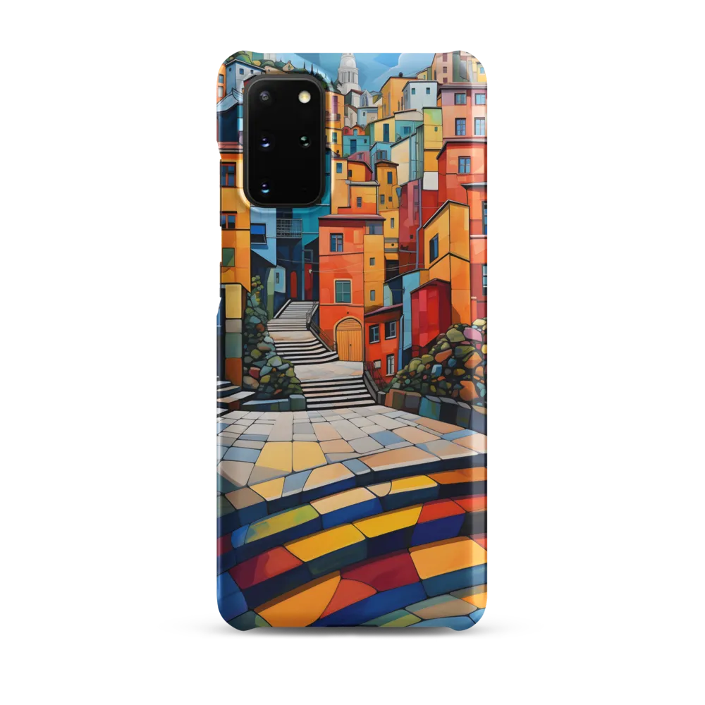 Vibrant Village: A Cubist Journey