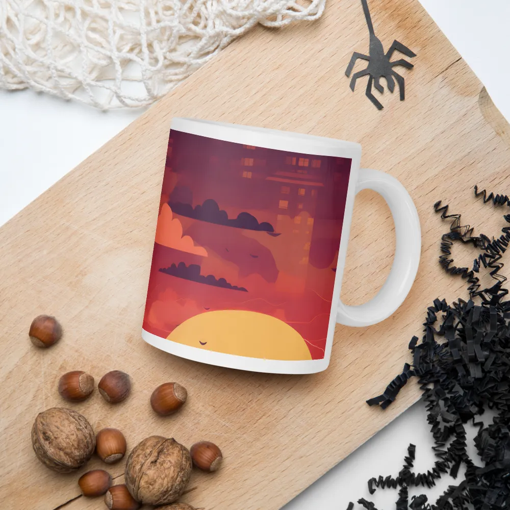 Serene Sunset Cityscape | Mugs | Multiple Sizes & Colors