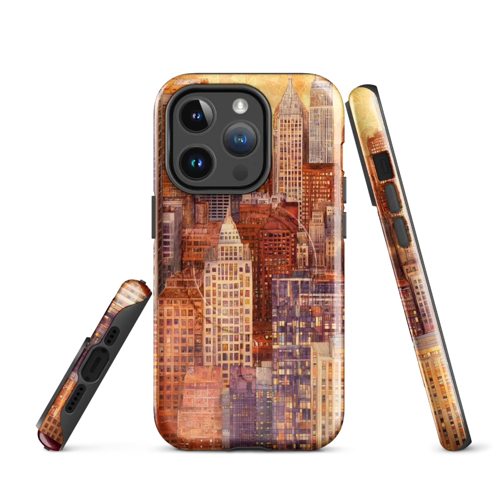 Golden Hour Over the City | Phone Case |  14 Pro | MagSafe® Tough Case | Glossy