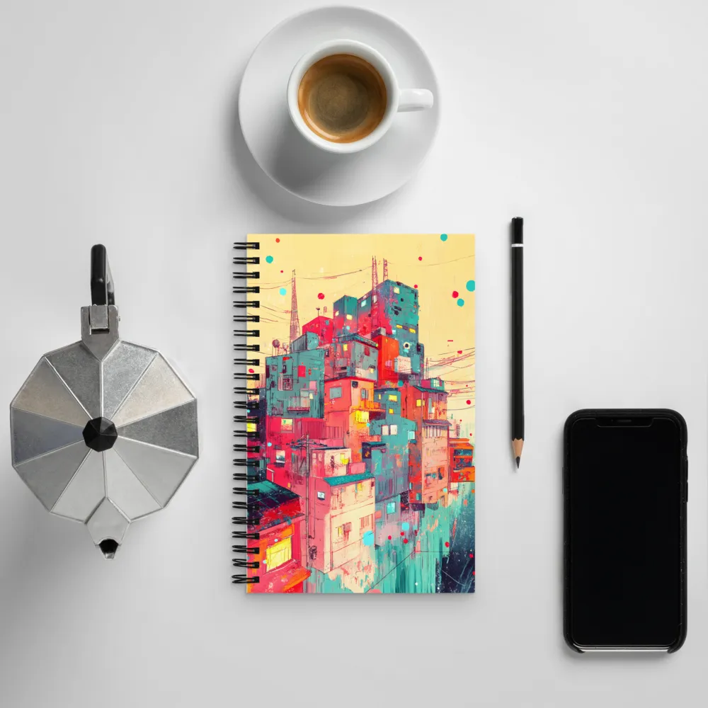 Urban Symphony of Color | Spiral Notebook