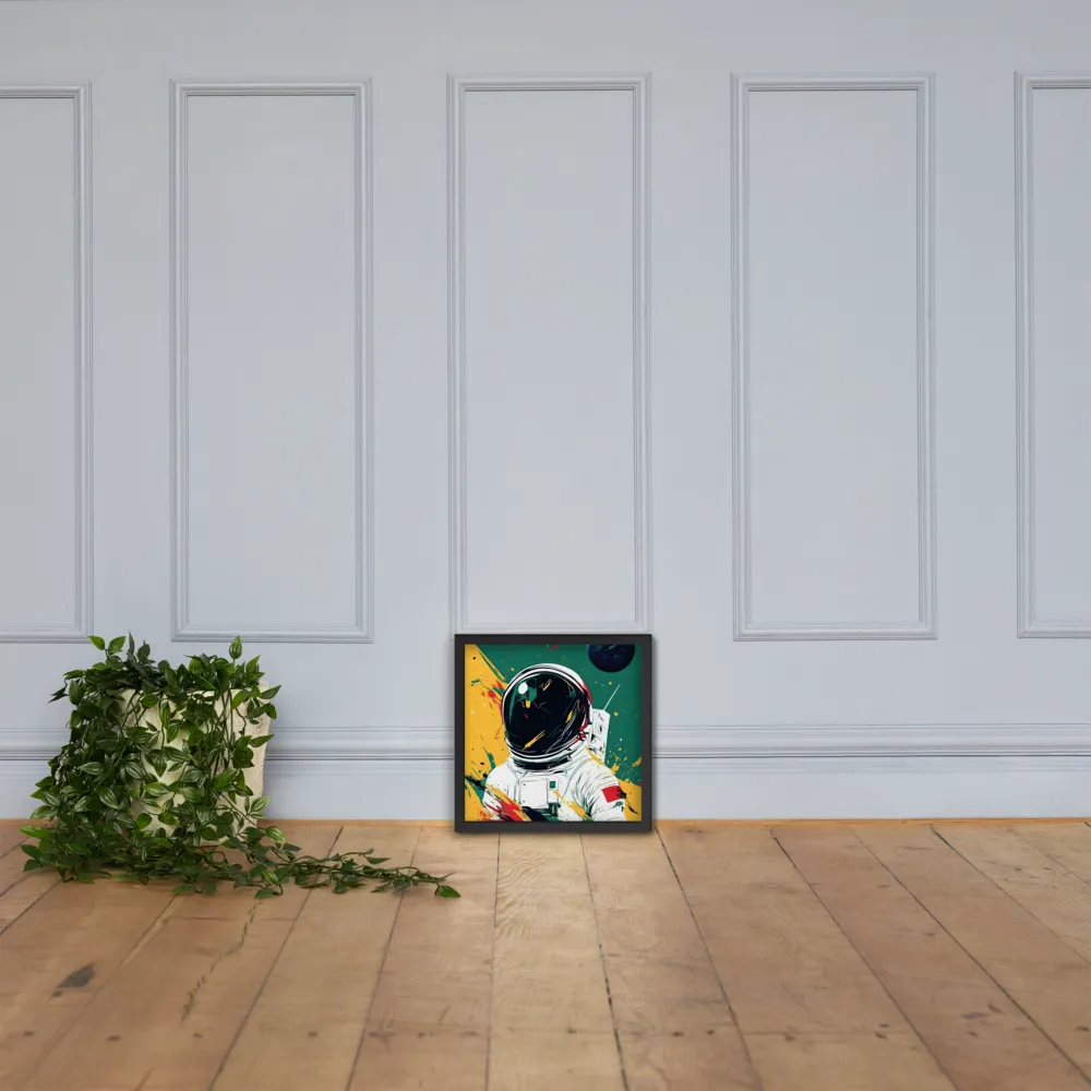 Galactic Explorer: A Modern Odyssey | Poster with Black Frame | 14″×14″