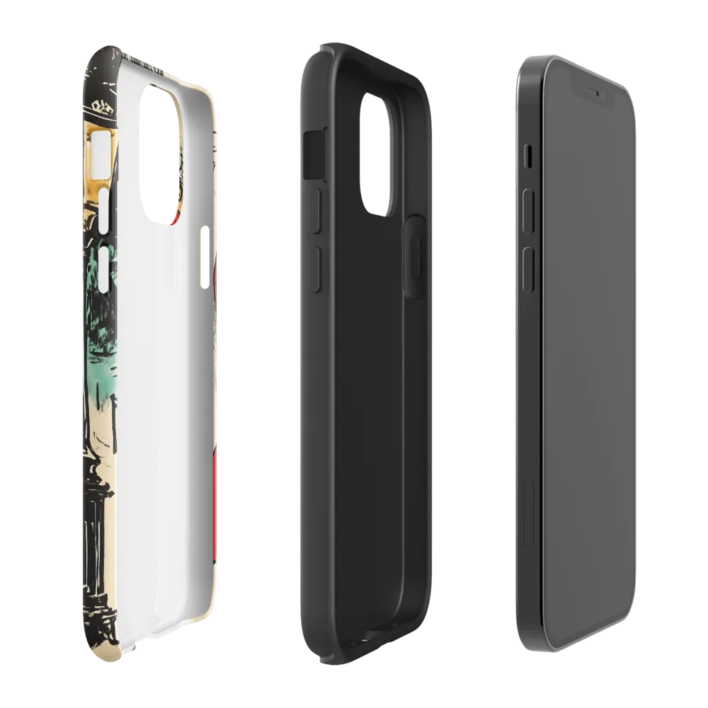 Winter Glamour in Red | Phone Case |  12 Pro | Tough Case | Glossy